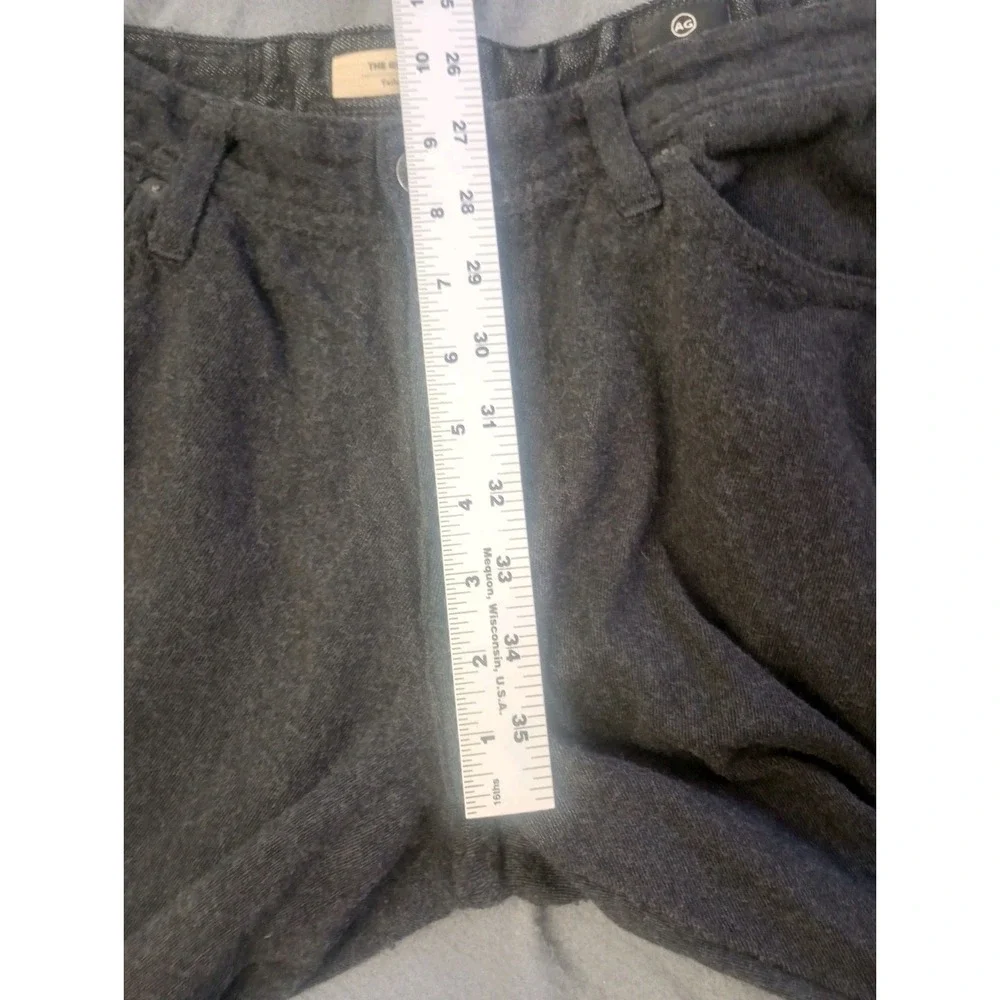 Adriano Goldschmeid AG Graduate Pants Mens 33x27 Black Wool Blend Tailored Leg
